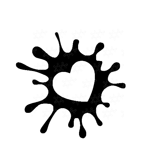 Corazón salpicado