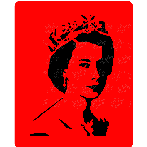 Stencil Elizabeth II