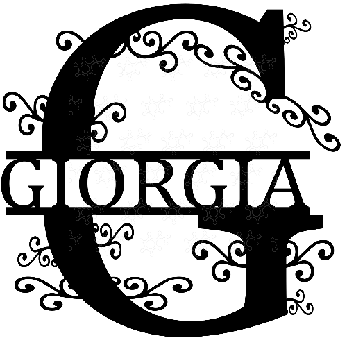 Lettera G con nome giorgia