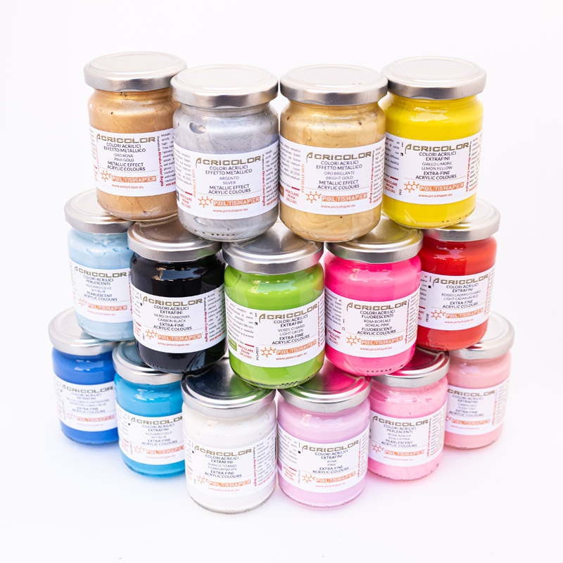 Colori acrilici Acricolor - vari colori - PolyShaper Shop